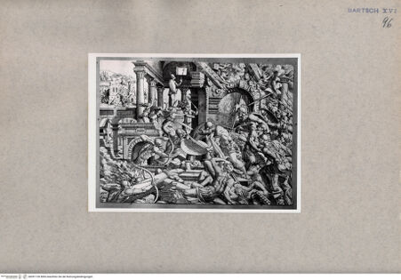 Vorderseite von  [http://creativecommons.org/publicdomain/mark/1.0/] Schlachtszene - , bh091150. Foto.