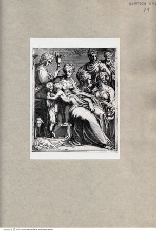 Vorderseite von  [http://creativecommons.org/publicdomain/mark/1.0/] Madonna und Heilige - , bh091169. Foto.