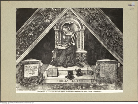 Vorderseite von Alinari [https://www.deutsche-digitale-bibliothek.de/content/lizenzen/rv-ez/] Ausmalung der Cappella BaglioniVier SibyllenErythraeische Sibylle - Gesamtansicht, bh091295_recto. Foto.