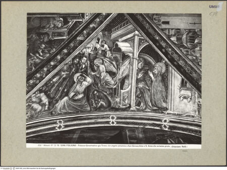 Vorderseite von Alinari [https://www.deutsche-digitale-bibliothek.de/content/lizenzen/rv-ez/] Szenen aus dem Leben MariensVerkündigung der Geburt Marias - Gesamtansicht, bh091382_recto. Foto.