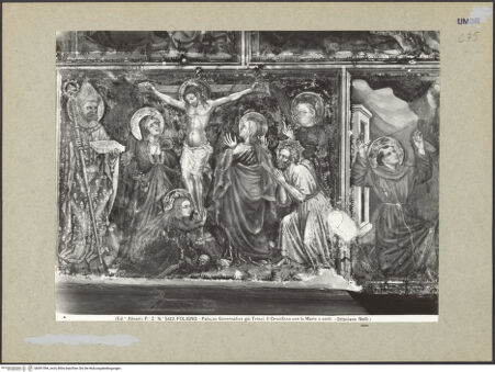 Vorderseite von Alinari [https://www.deutsche-digitale-bibliothek.de/content/lizenzen/rv-ez/] Szenen aus dem Leben MariensKreuzigung Christi - Gesamtansicht, bh091394_recto. Foto.