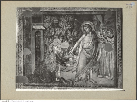 Vorderseite von Alinari [https://www.deutsche-digitale-bibliothek.de/content/lizenzen/rv-ez/] Szenen der Passionsgeschichte, Heilige und ProphetenNoli me tangere - Gesamtansicht, bh091776_recto. Foto.