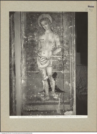 Vorderseite von Alinari [https://www.deutsche-digitale-bibliothek.de/content/lizenzen/rv-ez/] NischendekorationHeiliger Sebastian - Gesamtansicht, bh091779_recto. Foto.