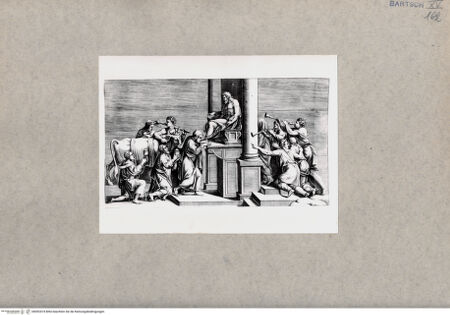 Vorderseite von  [http://creativecommons.org/publicdomain/mark/1.0/] Jupiter werden Opfer dargebracht - , bh092474. Foto.