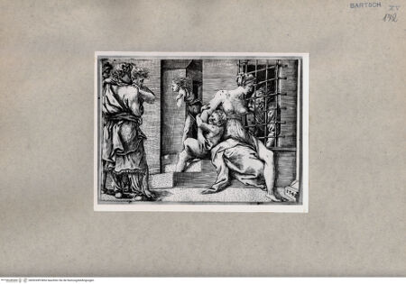 Vorderseite von  [http://creativecommons.org/publicdomain/mark/1.0/] Pero säugt Cimon (Caritas romana) - , bh092499. Foto.