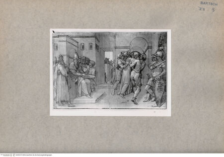 Vorderseite von  [http://creativecommons.org/publicdomain/mark/1.0/] Christus vor Pilatus - , bh092519. Foto.