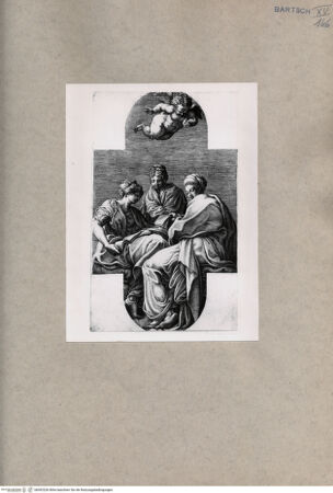 Vorderseite von  [http://creativecommons.org/publicdomain/mark/1.0/] Drei Musen - , bh092526. Foto.