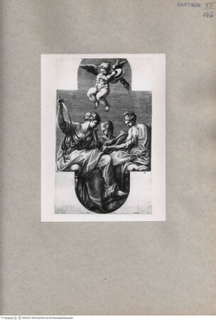 Vorderseite von  [http://creativecommons.org/publicdomain/mark/1.0/] Drei Musen - , bh092527. Foto.