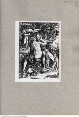 Vorderseite von  [http://creativecommons.org/publicdomain/mark/1.0/] Venus und Adonis - , bh092530. Foto.