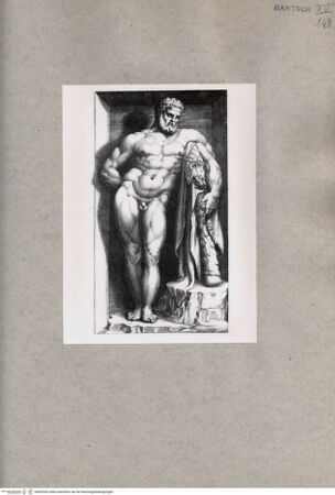 Vorderseite von  [http://creativecommons.org/publicdomain/mark/1.0/] Herkules Farnese - , bh092532. Foto.