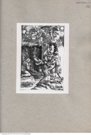 Vorderseite von  [http://creativecommons.org/publicdomain/mark/1.0/] Anbetung der Hirten - , bh092570. Foto.