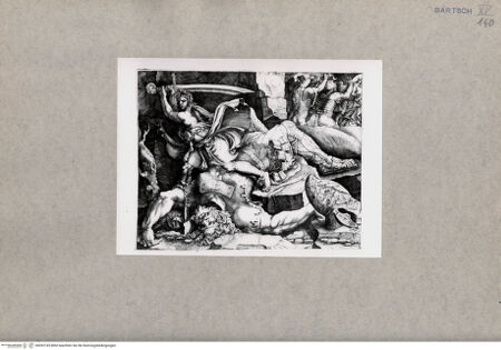 Vorderseite von unbekannt [http://creativecommons.org/publicdomain/mark/1.0/] David tötet Goliath - , bh092745. Foto.