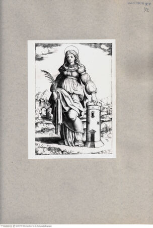 Vorderseite von  [http://creativecommons.org/publicdomain/mark/1.0/] Heilige Barbara - , bh092781. Foto.