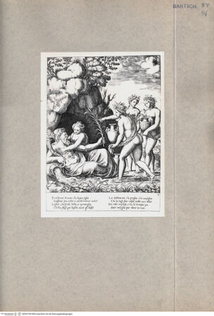 Vorderseite von  [http://creativecommons.org/publicdomain/mark/1.0/] Geschichte Apollo und Daphne - , bh092789. Foto.