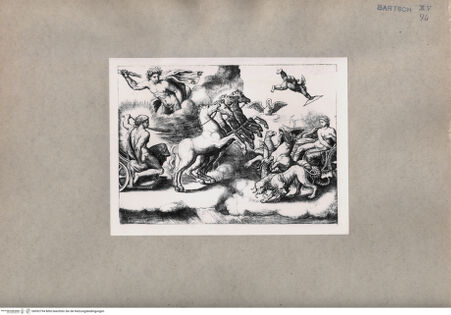 Vorderseite von  [http://creativecommons.org/publicdomain/mark/1.0/] Triumphwagen von Venus und Apollo - , bh092794. Foto.