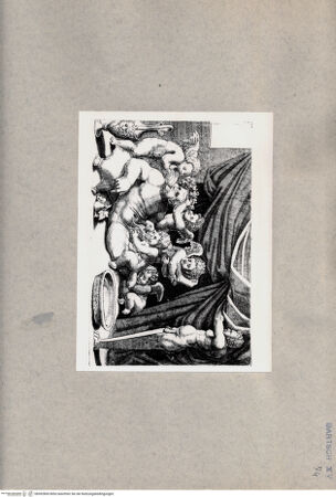 Vorderseite von  [http://creativecommons.org/publicdomain/mark/1.0/] Bacchus, von Putten umgeben - , bh092800. Foto.