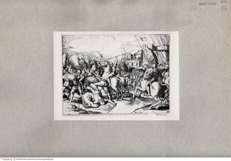 Vorderseite von  [http://creativecommons.org/publicdomain/mark/1.0/] Sieg des Publio Cornelio Scipione über Syphax - , bh092806. Foto.