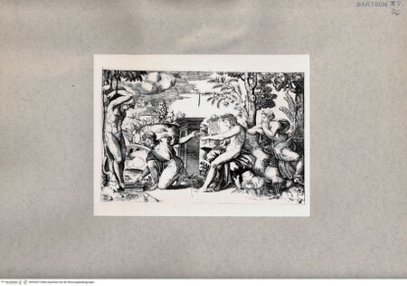 Vorderseite von  [http://creativecommons.org/publicdomain/mark/1.0/] Apollo und Marsyas - , bh092813. Foto.