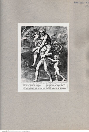 Vorderseite von  [http://creativecommons.org/publicdomain/mark/1.0/] Aeneas und Anchises - , bh092823. Foto.