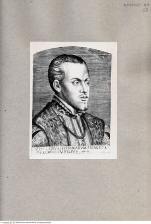 Vorderseite von  [http://creativecommons.org/publicdomain/mark/1.0/] Bildnis Philipp II. - , bh092832. Foto.
