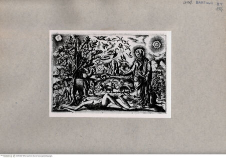 Vorderseite von  [http://creativecommons.org/publicdomain/mark/1.0/] Erschaffung Adams - , bh092847. Foto.