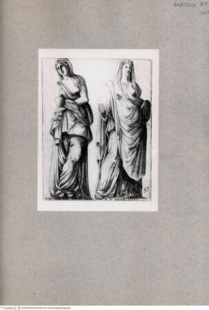 Vorderseite von  [http://creativecommons.org/publicdomain/mark/1.0/] Statuen aus dem Palazzo des Kardinals della Valle - , bh092850. Foto.