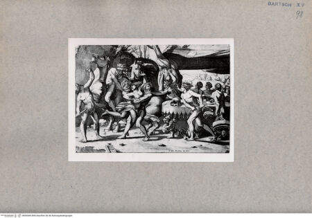 Vorderseite von  [http://creativecommons.org/publicdomain/mark/1.0/] Kampf mit Lapithen und Kentauren - , bh092859. Foto.