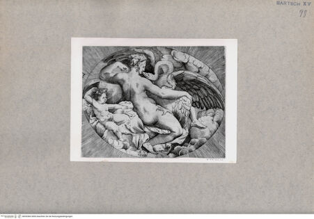 Vorderseite von  [http://creativecommons.org/publicdomain/mark/1.0/] Leda und der Schwan - , bh092863. Foto.