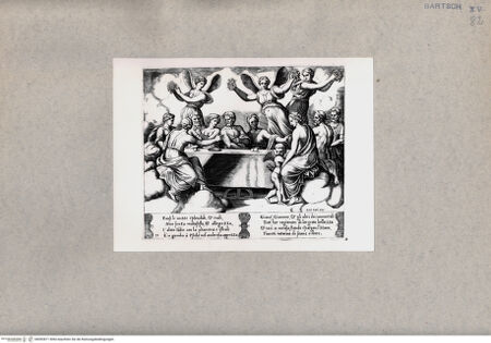 Vorderseite von  [http://creativecommons.org/publicdomain/mark/1.0/] Götter feiern die Vermählung von Psyche und Cupido - , bh092871. Foto.