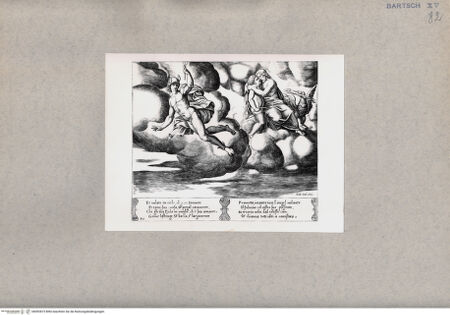 Vorderseite von  [http://creativecommons.org/publicdomain/mark/1.0/] Cupido bittet Jupiter um Erbarmen für Psyche - , bh092873. Foto.