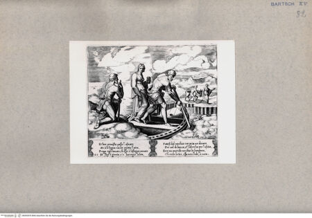 Vorderseite von  [http://creativecommons.org/publicdomain/mark/1.0/] Psyche steigt in Charons Boot - , bh092876. Foto.