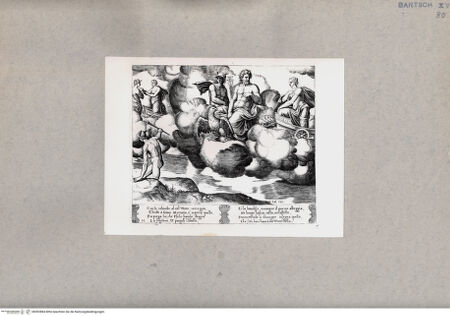 Vorderseite von  [http://creativecommons.org/publicdomain/mark/1.0/] Venus beklagt sich bei Jupiter - , bh092884. Foto.