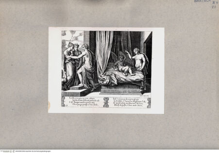 Vorderseite von  [http://creativecommons.org/publicdomain/mark/1.0/] Venus rügt ihren Sohn - , bh092885. Foto.