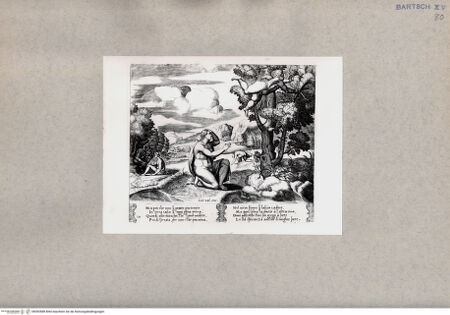 Vorderseite von  [http://creativecommons.org/publicdomain/mark/1.0/] Cupido flüchtet vor Psyche - , bh092888. Foto.