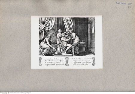 Vorderseite von  [http://creativecommons.org/publicdomain/mark/1.0/] Nymphen helfen Psyche im Bade - , bh092892. Foto.