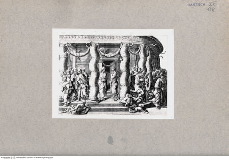 Vorderseite von  [http://creativecommons.org/publicdomain/mark/1.0/] Christus und die Ehebrecherin - , bh092922. Foto.