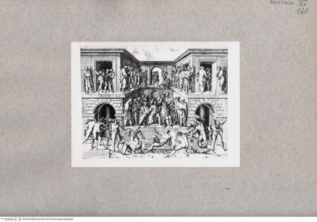 Vorderseite von  [http://creativecommons.org/publicdomain/mark/1.0/] Martyrium des heiligen Lorenz - , bh092939. Foto.