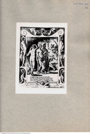 Vorderseite von  [http://creativecommons.org/publicdomain/mark/1.0/] Geschichte der Juno: Urteil des Paris - , bh092998. Foto.