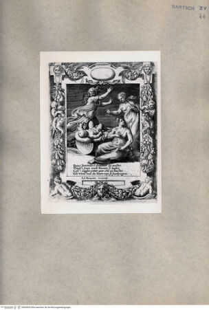 Vorderseite von  [http://creativecommons.org/publicdomain/mark/1.0/] Geschichte der Juno: Juno und Herkules, der in seiner Wiege zwei Schlangen erwürgt - , bh093006. Foto.