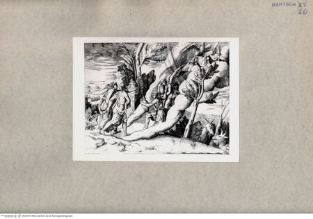 Vorderseite von  [http://creativecommons.org/publicdomain/mark/1.0/] Jupiter, Hebe und Ganymed - , bh093016. Foto.