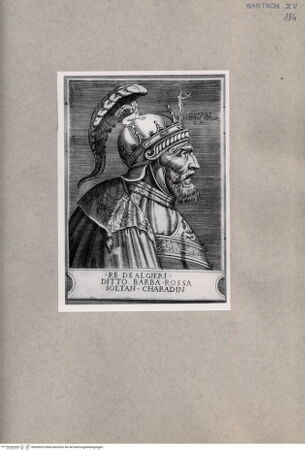 Vorderseite von  [http://creativecommons.org/publicdomain/mark/1.0/] Barbarossa = Sultan Charadin - , bh093035. Foto.