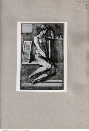 Vorderseite von  [http://creativecommons.org/publicdomain/mark/1.0/] Allegorie der Arithmetik - , bh093042. Foto.
