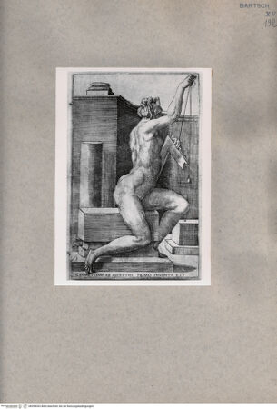 Vorderseite von  [http://creativecommons.org/publicdomain/mark/1.0/] Allegorie der Geometrie - , bh093043. Foto.