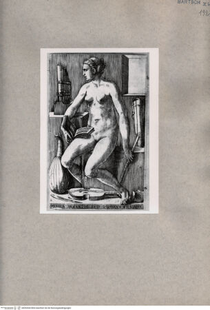 Vorderseite von  [http://creativecommons.org/publicdomain/mark/1.0/] Allegorie der Musik - , bh093044. Foto.