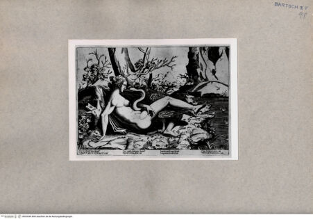 Vorderseite von  [http://creativecommons.org/publicdomain/mark/1.0/] Leda und der Schwan - , bh093049. Foto.