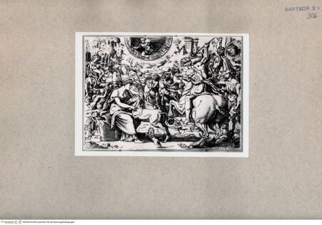 Vorderseite von  [http://creativecommons.org/publicdomain/mark/1.0/] Jagdszene - , bh093070. Foto.