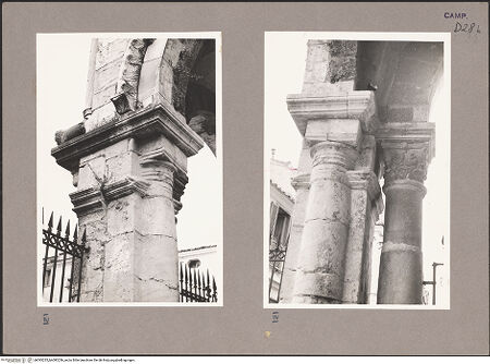 Vorderseite von Ranke [https://www.deutsche-digitale-bibliothek.de/content/lizenzen/rv-ez/] Pfeiler und KonsolenVierter Arkadenpfeiler - Detail von rechts, bh093235_bh093236_recto. Foto.