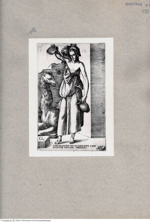 Vorderseite von  [http://creativecommons.org/publicdomain/mark/1.0/] Allegorie der Mäßigung - , bh093417. Foto.