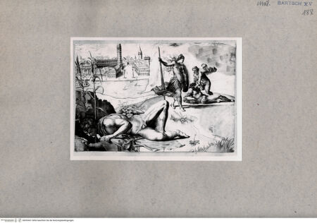 Vorderseite von  [http://creativecommons.org/publicdomain/mark/1.0/] Apoll und Marsyas - , bh093431. Foto.