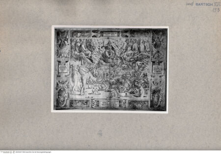 Vorderseite von  [http://creativecommons.org/publicdomain/mark/1.0/] Jüngstes Gericht - , bh093437. Foto.